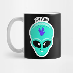 Alien face-Stay Weired Mug